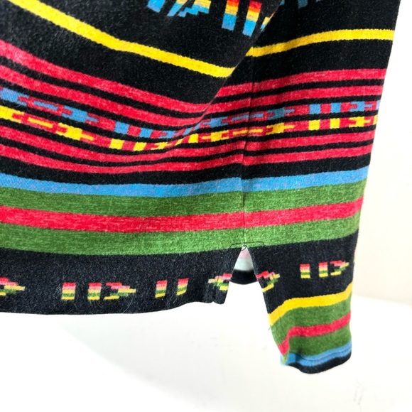 Chaps Women’s Striped Aztec Southwestern 1/4 Zip Top - Picture 3 of 8